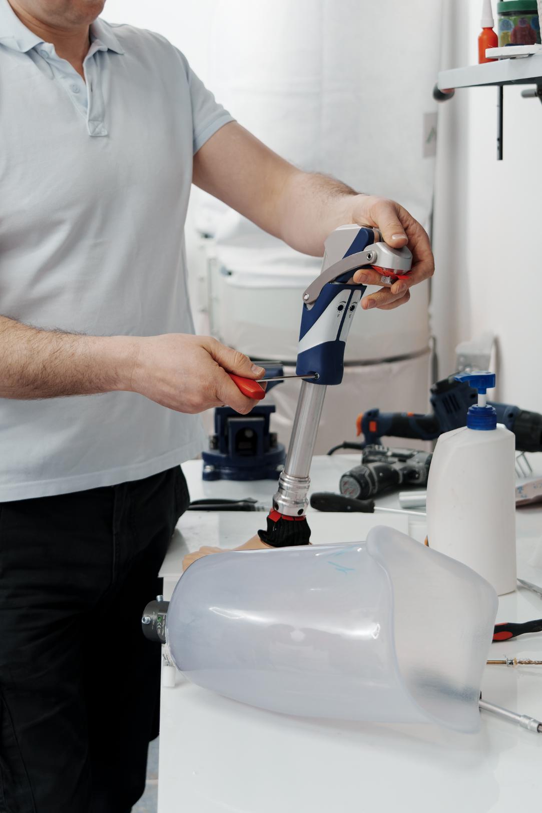 Craftsman adjusting plumbing fixture